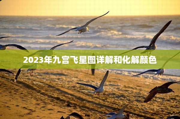 2023年九宫飞星图详解和化解颜色