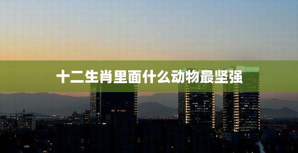 十二生肖里面什么动物最坚强