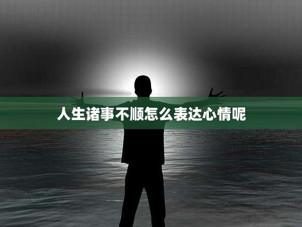 人生诸事不顺怎么表达心情呢