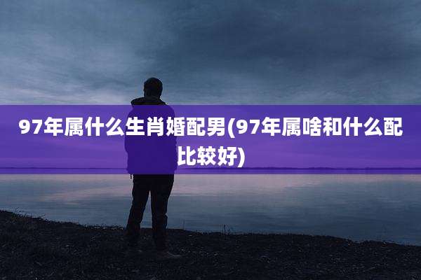 97年属什么生肖婚配男(97年属啥和什么配比较好)