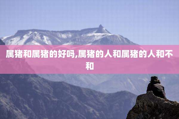 属猪和属猪的好吗,属猪的人和属猪的人和不和