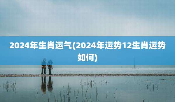 2024年生肖运气(2024年运势12生肖运势如何)