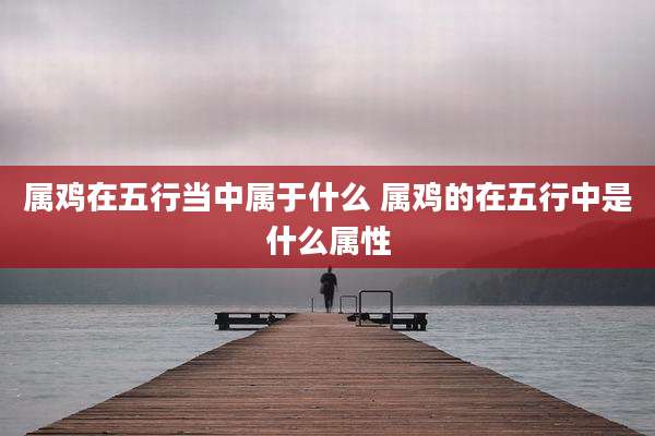 属鸡在五行当中属于什么 属鸡的在五行中是什么属性