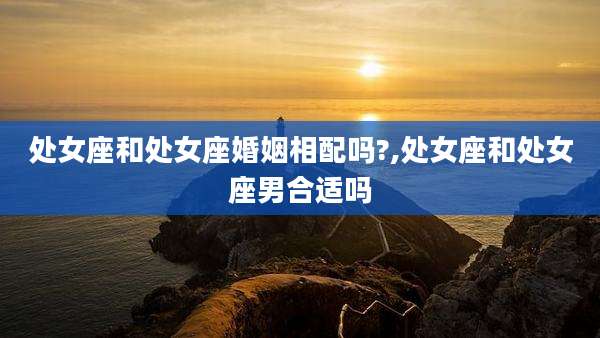 处女座和处女座婚姻相配吗?,处女座和处女座男合适吗