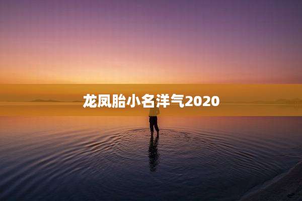 龙凤胎小名洋气2020