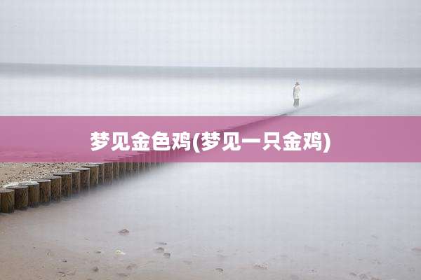 梦见金色鸡(梦见一只金鸡)