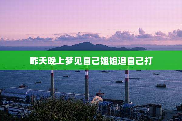 昨天晚上梦见自己姐姐追自己打