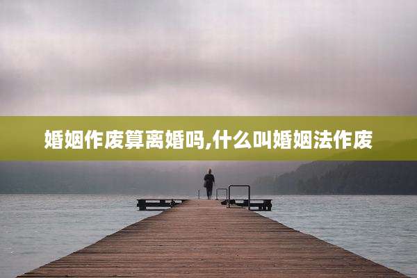 婚姻作废算离婚吗,什么叫婚姻法作废