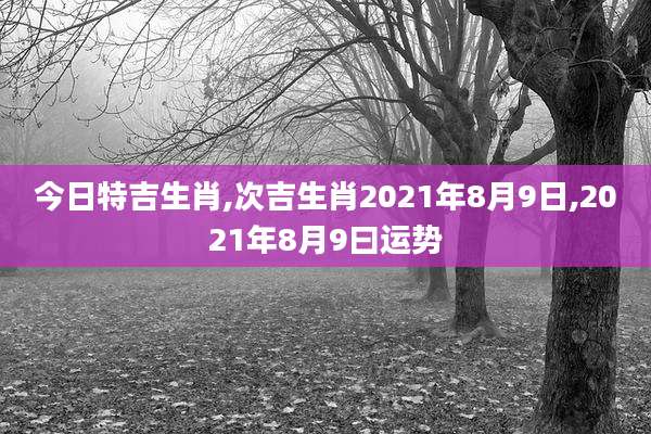 今日特吉生肖,次吉生肖2021年8月9日,2021年8月9曰运势