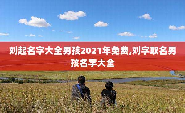 刘起名字大全男孩2021年免费,刘字取名男孩名字大全