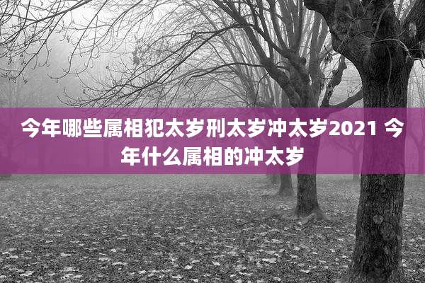 今年哪些属相犯太岁刑太岁冲太岁2021 今年什么属相的冲太岁