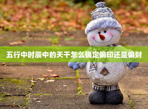 五行中时辰中的天干怎么确定偏印还是偏财