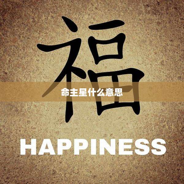 命主星什么意思