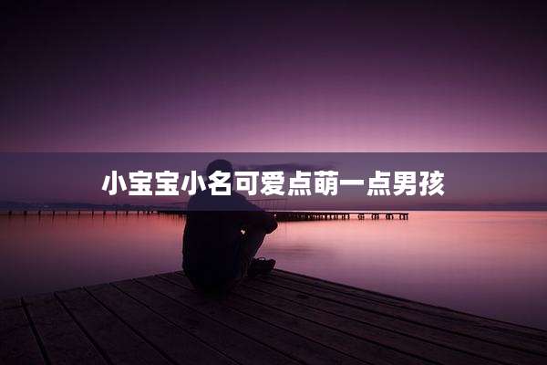 小宝宝小名可爱点萌一点男孩