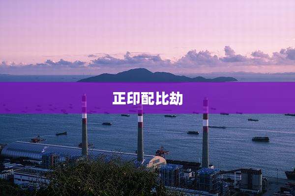 正印配比劫