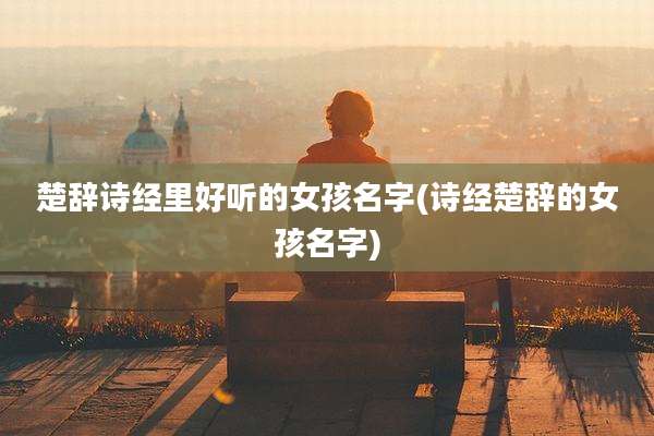 楚辞诗经里好听的女孩名字(诗经楚辞的女孩名字)