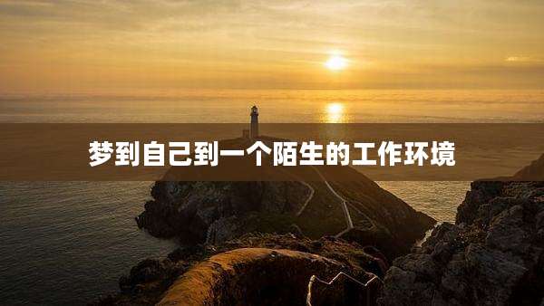 梦到自己到一个陌生的工作环境