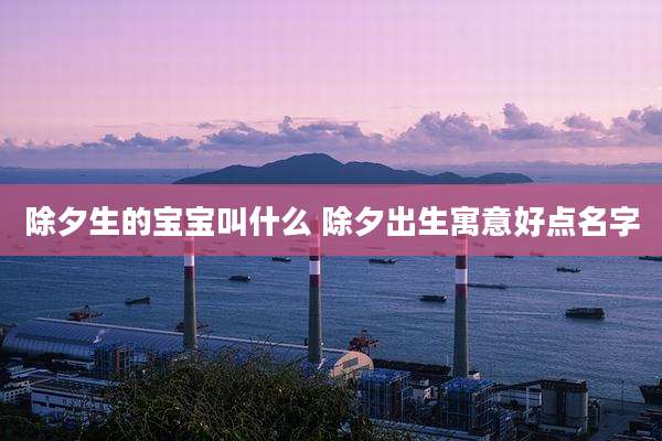 除夕生的宝宝叫什么 除夕出生寓意好点名字