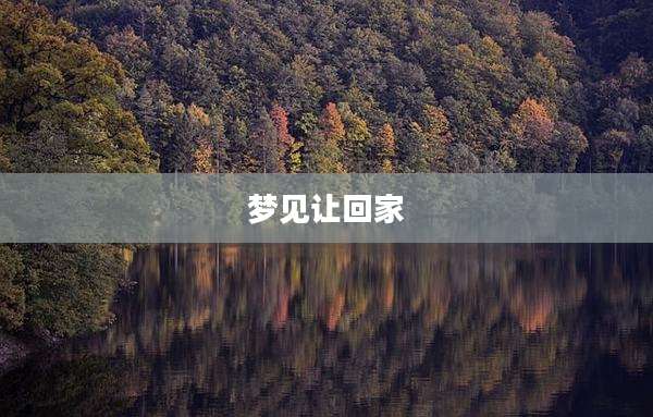 梦见让回家