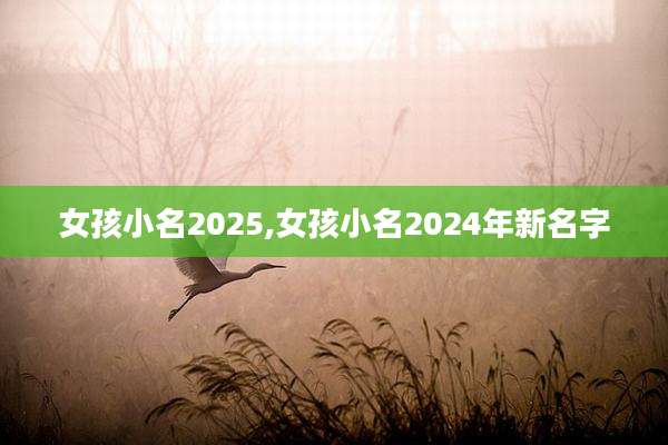 女孩小名2025,女孩小名2024年新名字