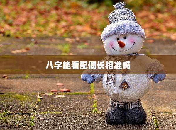 八字能看配偶长相准吗