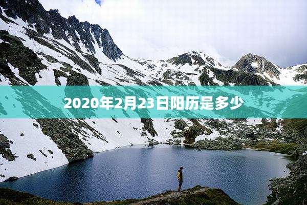 2020年2月23日阳历是多少