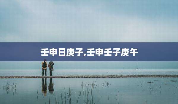 壬申日庚子,壬申壬子庚午