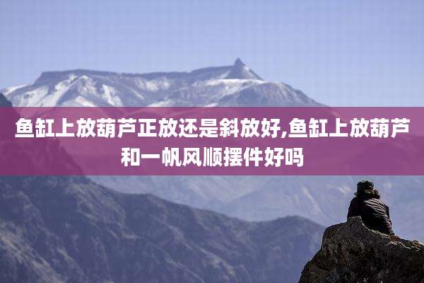 鱼缸上放葫芦正放还是斜放好,鱼缸上放葫芦和一帆风顺摆件好吗