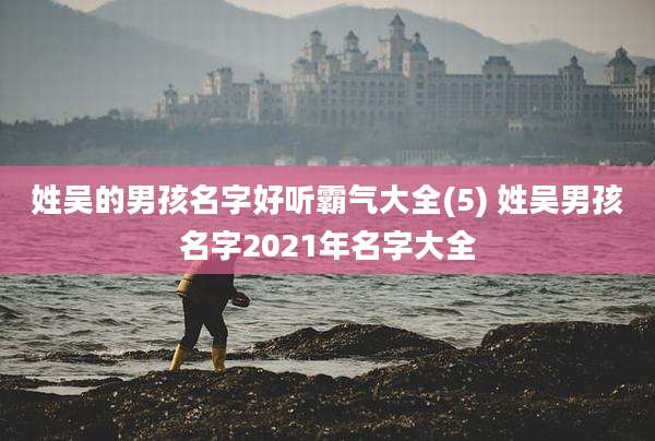 姓吴的男孩名字好听霸气大全(5) 姓吴男孩名字2021年名字大全