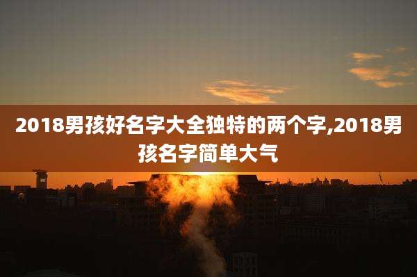 2018男孩好名字大全独特的两个字,2018男孩名字简单大气