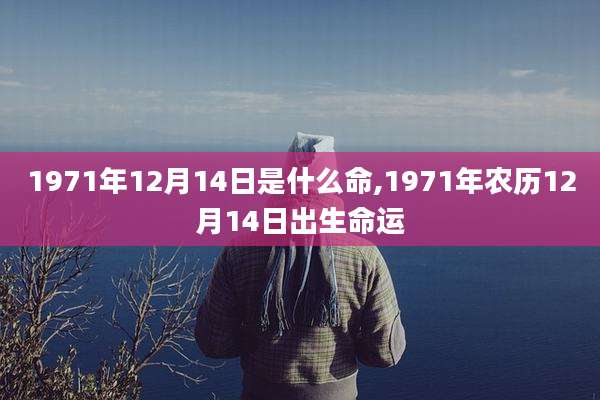 1971年12月14日是什么命,1971年农历12月14日出生命运