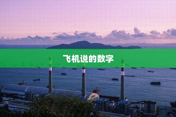 飞机说的数字