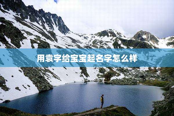 用袁字给宝宝起名字怎么样