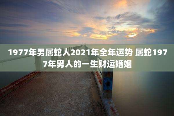 1977年男属蛇人2021年全年运势 属蛇1977年男人的一生财运婚姻