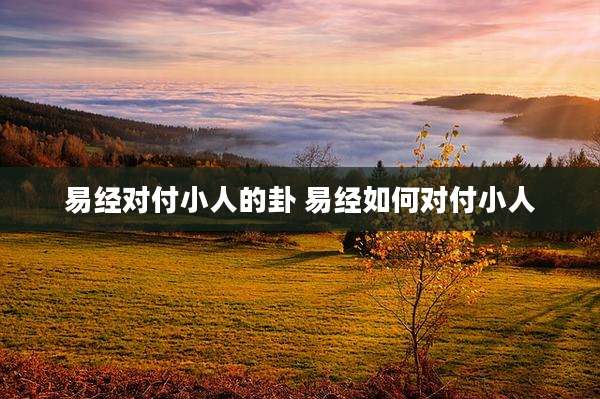 易经对付小人的卦 易经如何对付小人