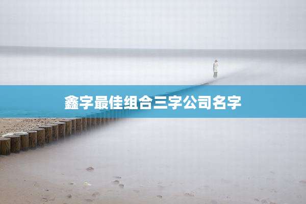 鑫字最佳组合三字公司名字