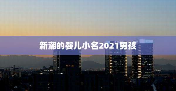 新潮的婴儿小名2021男孩