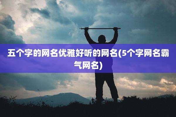 五个字的网名优雅好听的网名(5个字网名霸气网名)