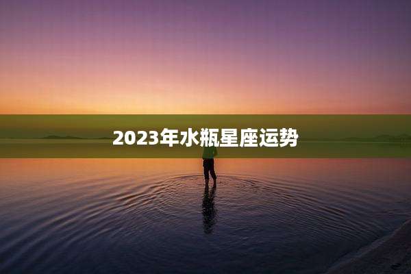 2023年水瓶星座运势