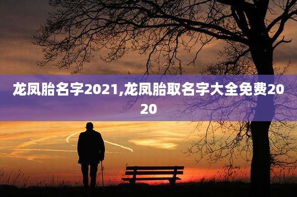 龙凤胎名字2021,龙凤胎取名字大全免费2020