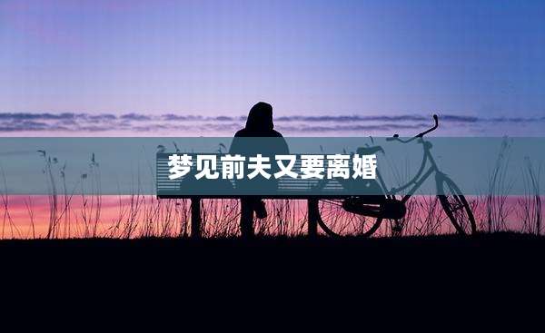 梦见前夫又要离婚
