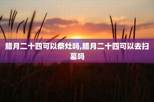 腊月二十四可以祭灶吗,腊月二十四可以去扫墓吗