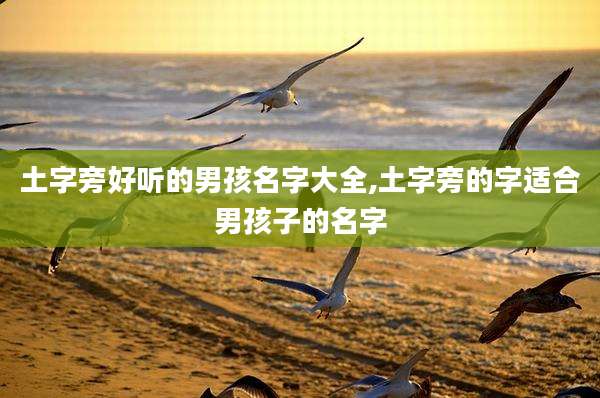 土字旁好听的男孩名字大全,土字旁的字适合男孩子的名字
