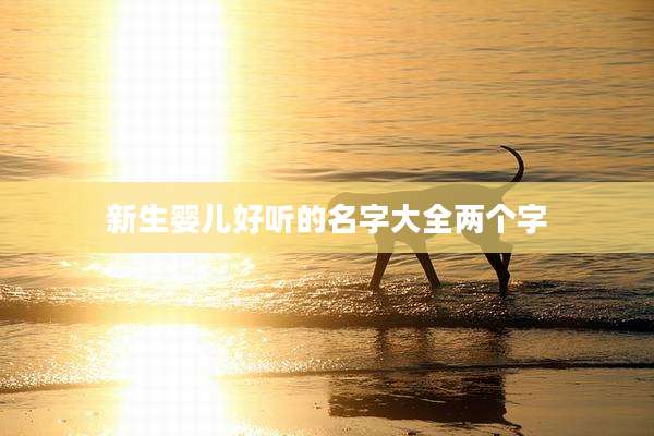 新生婴儿好听的名字大全两个字
