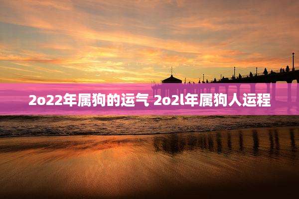 2o22年属狗的运气 2o2l年属狗人运程