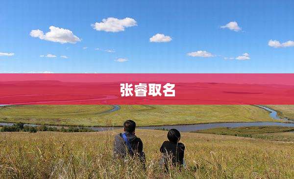 张睿取名