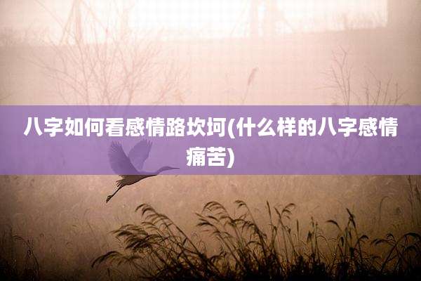 八字如何看感情路坎坷(什么样的八字感情痛苦)