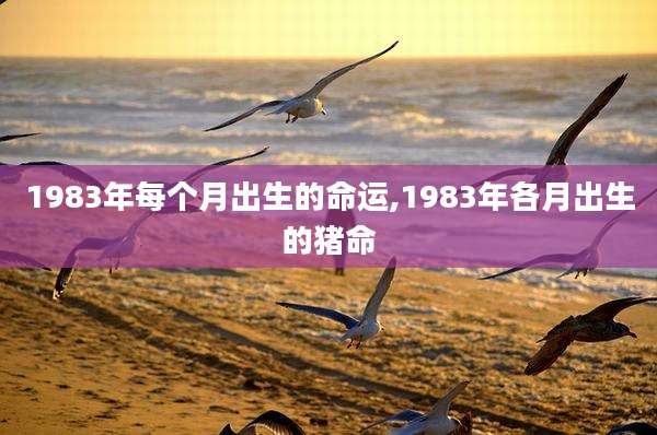 1983年每个月出生的命运,1983年各月出生的猪命