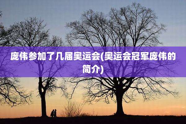 庞伟参加了几届奥运会(奥运会冠军庞伟的简介)
