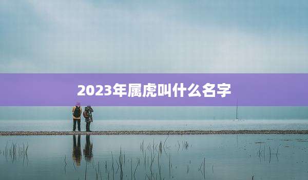 2023年属虎叫什么名字